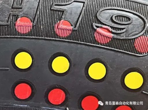 輪胎均勻性、動平衡檢測結(jié)果新型色帶標識系統(tǒng)方案